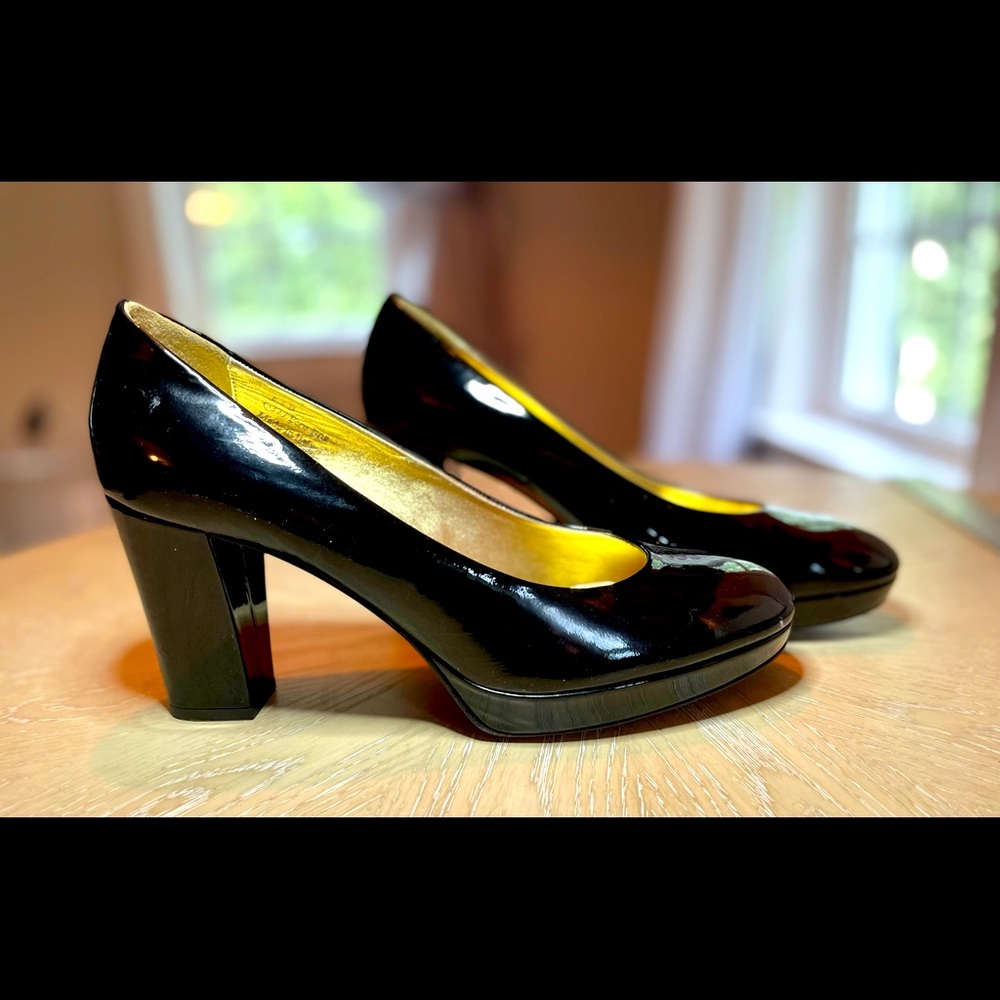 Coach limited edition platform pumps
